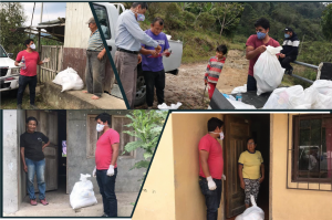 Entrega de kits Alimenticios